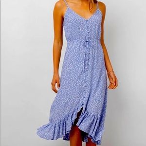 Frida Midi Dress in Sky Blue Daisies (XS) - never worn